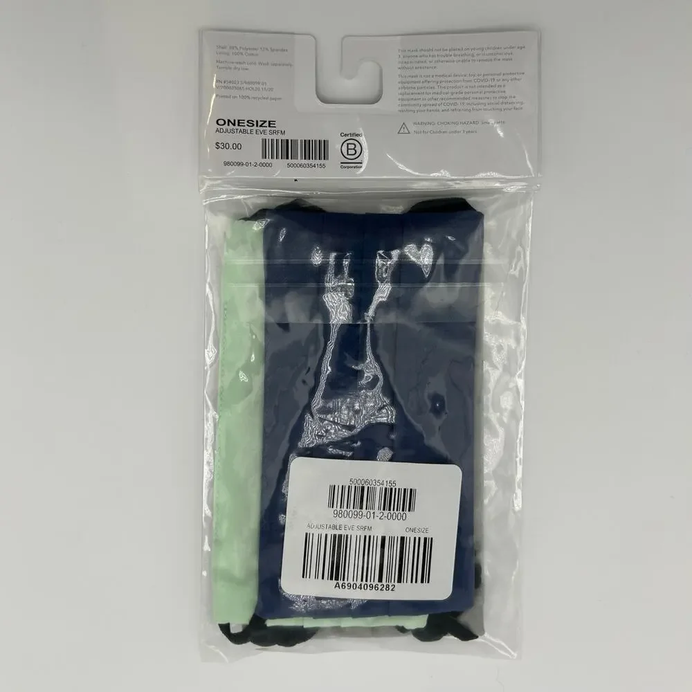 Athleta Girl Everyday Face Masks NEW 5-Pack Adjustable Reusable Pleated One Size